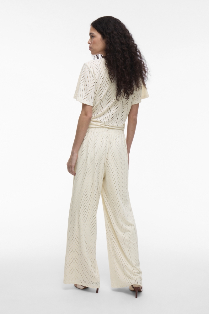 VIDELAIA HW WIDE PANTS/PB 14106628 BIRCH